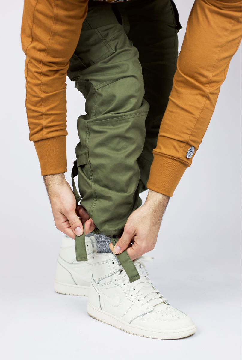 Mens cargo pants with 2025 ankle ties